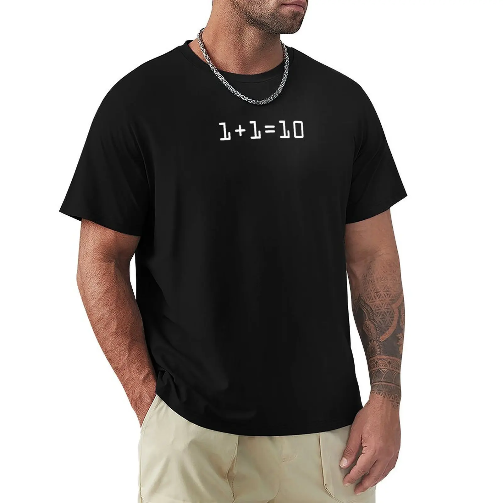 1 + 1 = 10 Developer T-Shirt Sporty Casual Quick Dry T-Shirt
