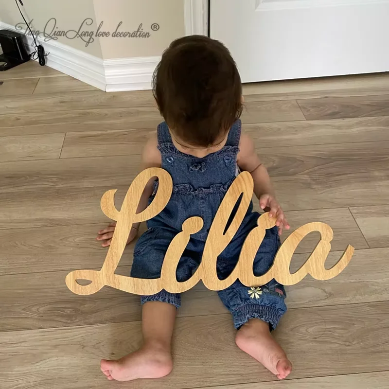 Custom Personalized Wooden Name Sign Nursery Decor Name Wall Decor