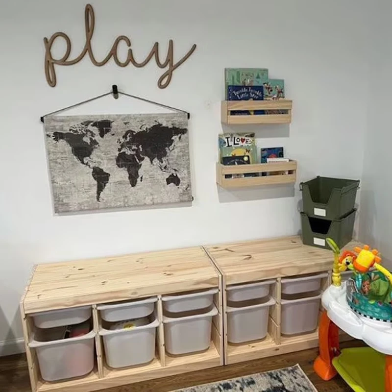 custom Play all day wooden lettering, playroom sign wooden letter cutting children's room decor neutral playroom decor