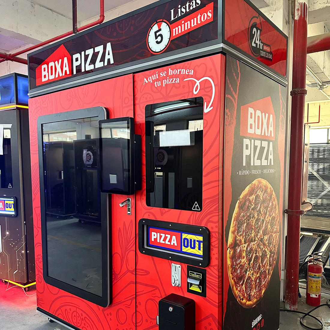 Customized 2026 Indoor Pizza Vending Machine With Multi-Oven Touchscreen Pizza Making Machine Remote Monitoring