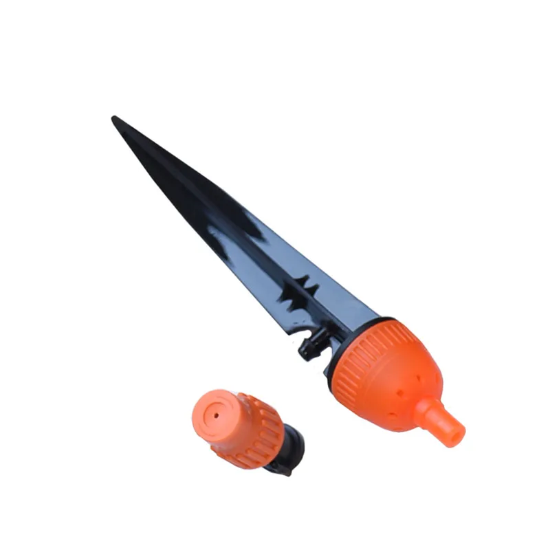 Irrigation Adjustable Atomizing Nozzle Drippers Sprinkler Water Mist Sprinkler Barbed 1/4