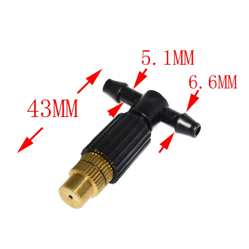 brass misting nozzle brass hose nozzles Water sprayers Drip barbed 1/4