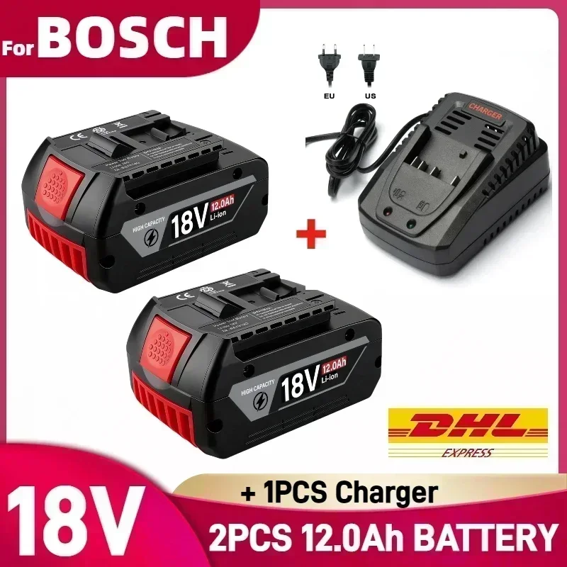 ️Original 18V 8AH 10AH 12AH batteries for Bosch 18v battery Draadloze professional system GWS180 GDR215 GDS400 DSR185 BAT618 ▓✔✔