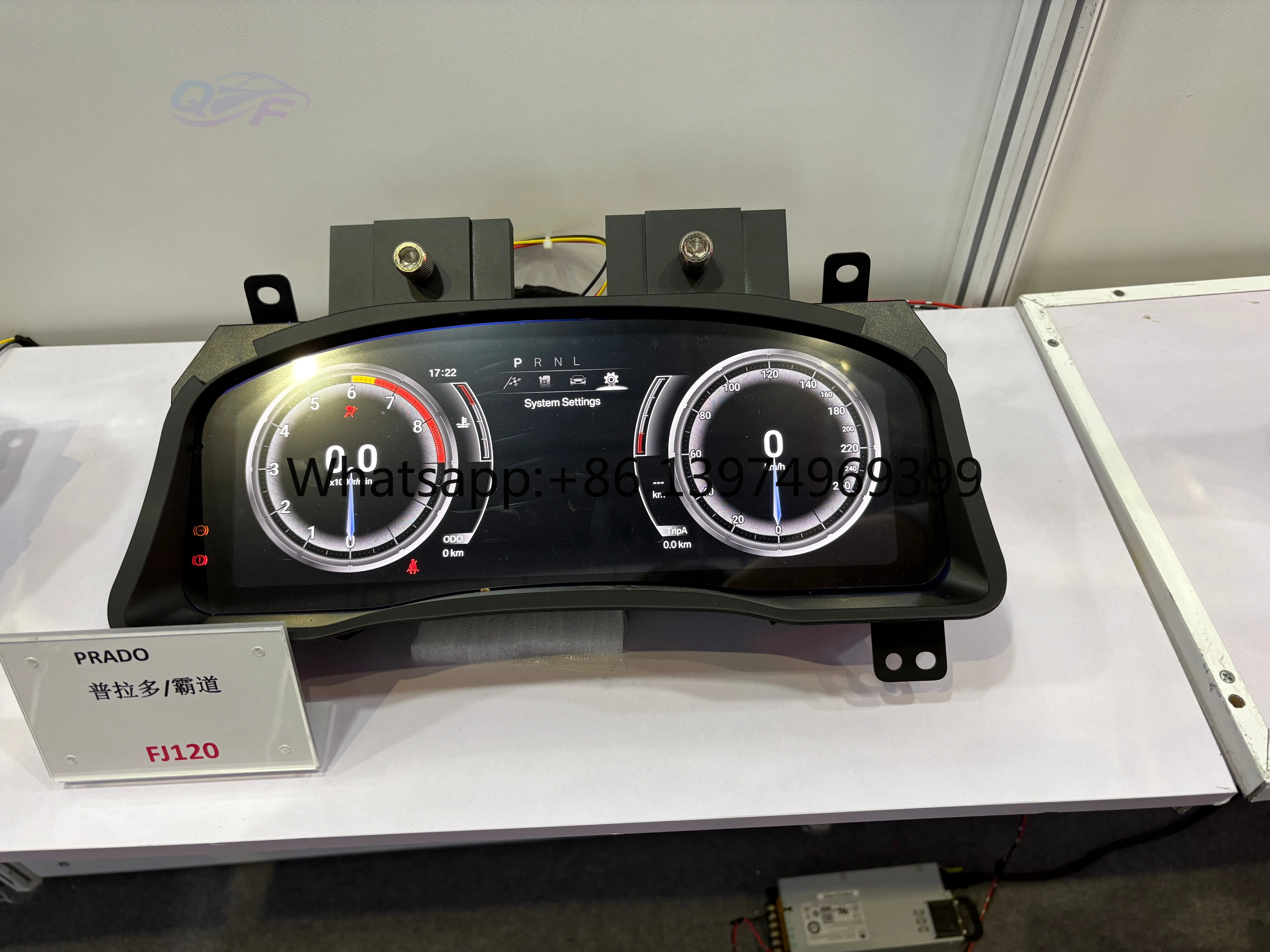 Car LCD Digital Cluster for Toyota Land Cruiser Prado 120 Virtual Cockpit Speed Meter Car Dashboard Head Unit Display