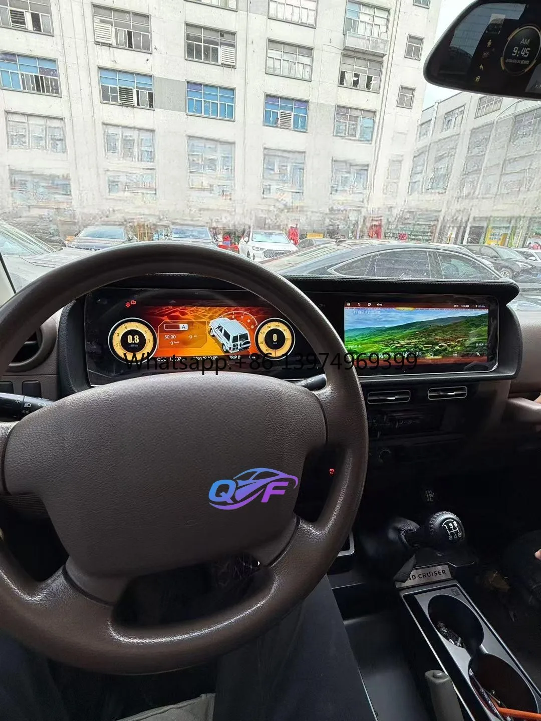 12.3 Inch Car Speedometer Panel Cluster Modification Kit Dashboard Linux System Car Digital Display for Toyota Prado 2004-2009