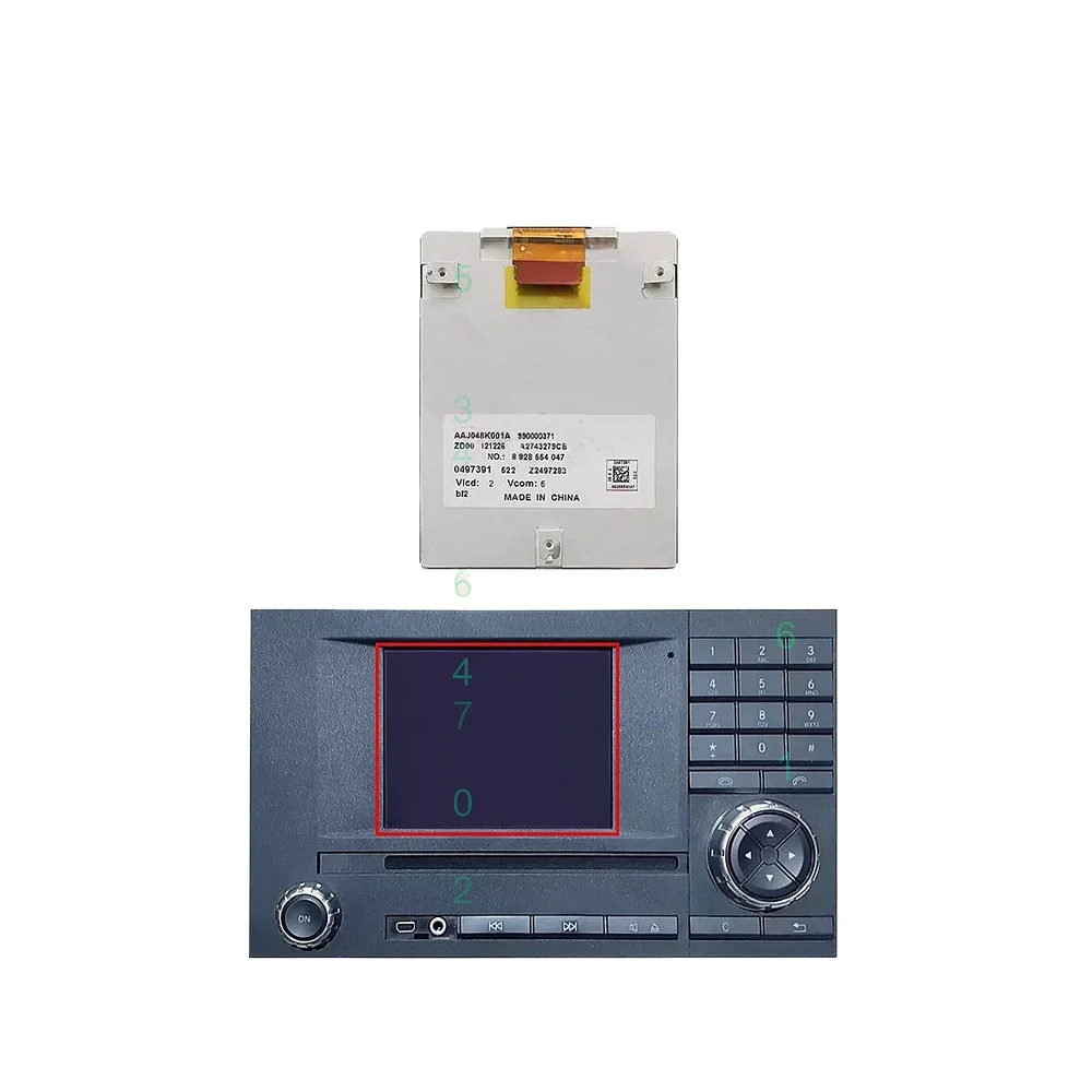 LCD Display AAJ048K001A For Mercedes W166 W164 GL350 GL450 ML350 Instrument Cluster