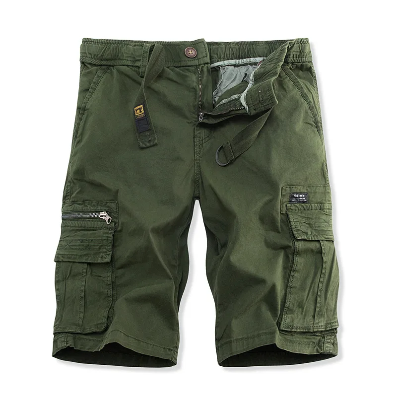 Summer Men Cotton Cargo Camouflage Shorts Men Clothing Casual Breeche Bermuda Beach Jogger Shorts Male Hot Dropshipping