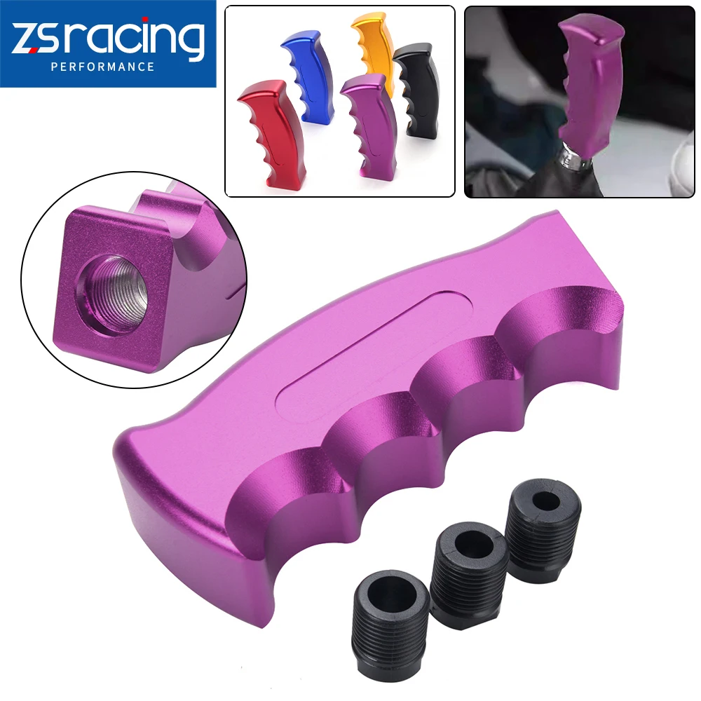 ZS Universal Aluminum Car Gear Shift Head Knife Shape For Handle Manual Transmission M8 M10 M12 Racing Accessories SFN231