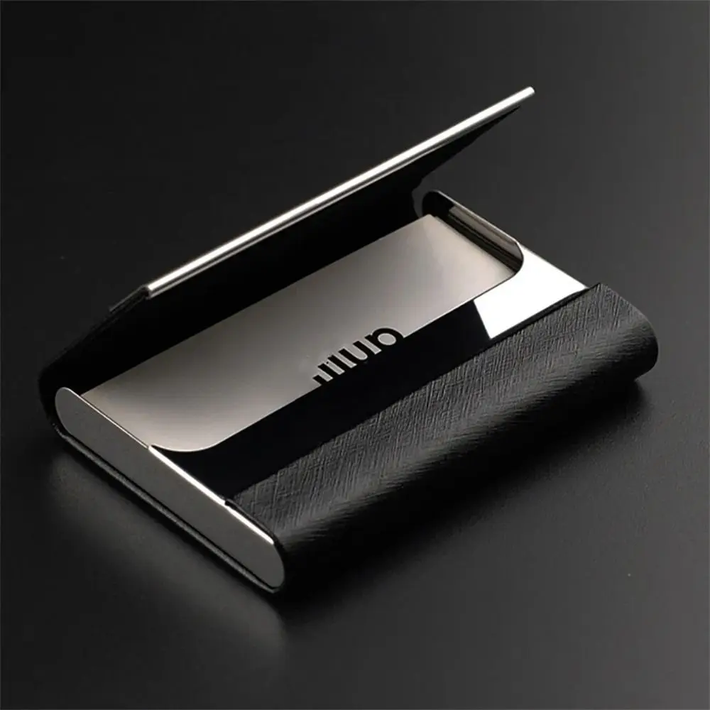 Rfid Credit Card Holder Men Wallets Bank Cardholder Case Luxury PU Leather Slim Thin Business Card Holder with Magnetic Buckle