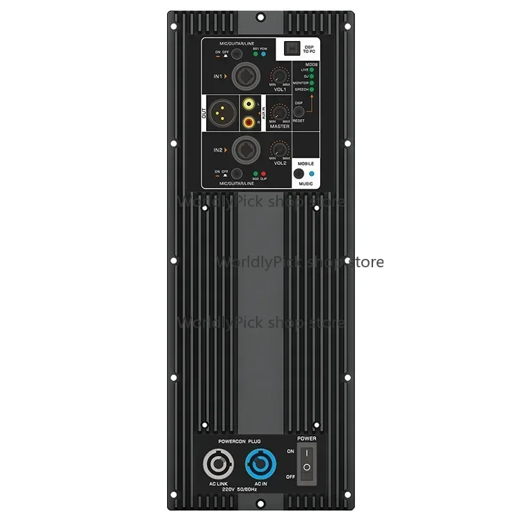 800w Watt Dsp Bluetooth 2 Channel Amplifier Module Class D Speaker Power Plate Amplifier Board Module for Active Subwoofer