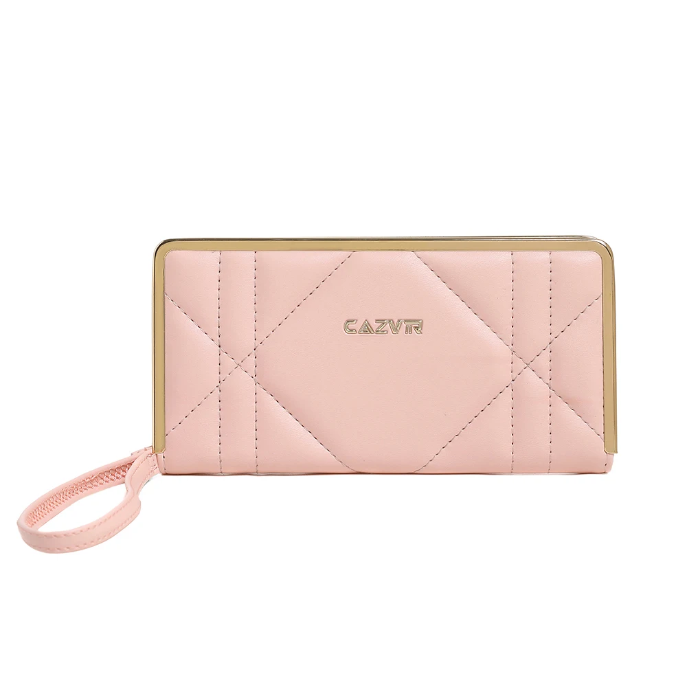 Women's PU Leather Clutch An Elegant Clutch With Gold Trim Featuring Ample Space For Your Phone Cards And Essentials