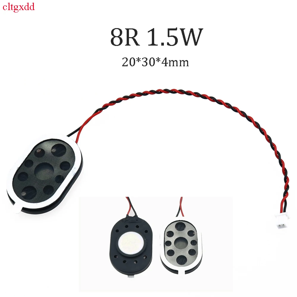 Cltgxdd 1Pcs 8 Ohm 1.5W Mini Speaker Unit With Cable 20*30*4mm DIY Audio Loudspeaker Accessory