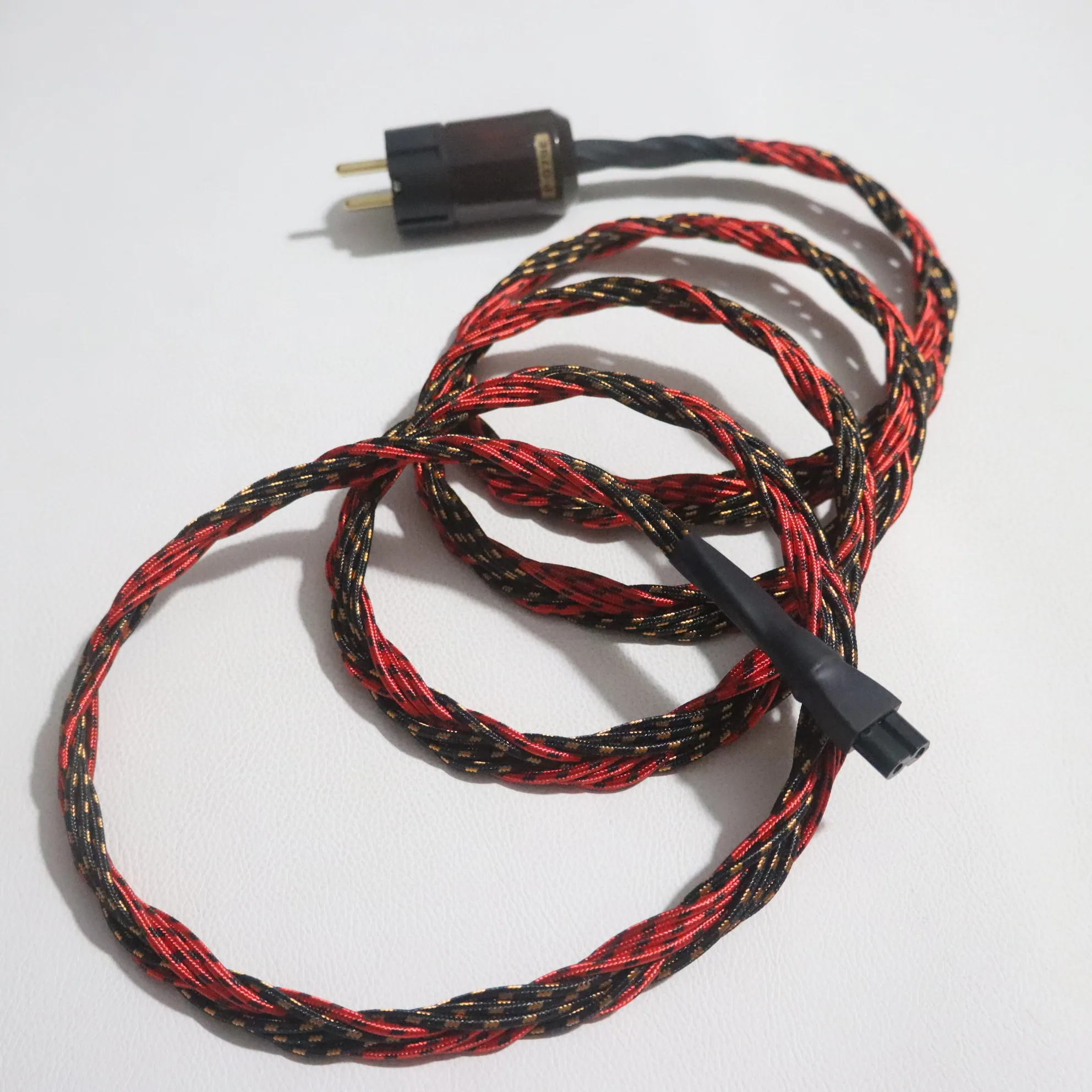 Western Electric 6N OFC pure copper US/EU HiFi audio speaker Power cord cable with an mini 8-shaped tail 2pin C7 IEC connector
