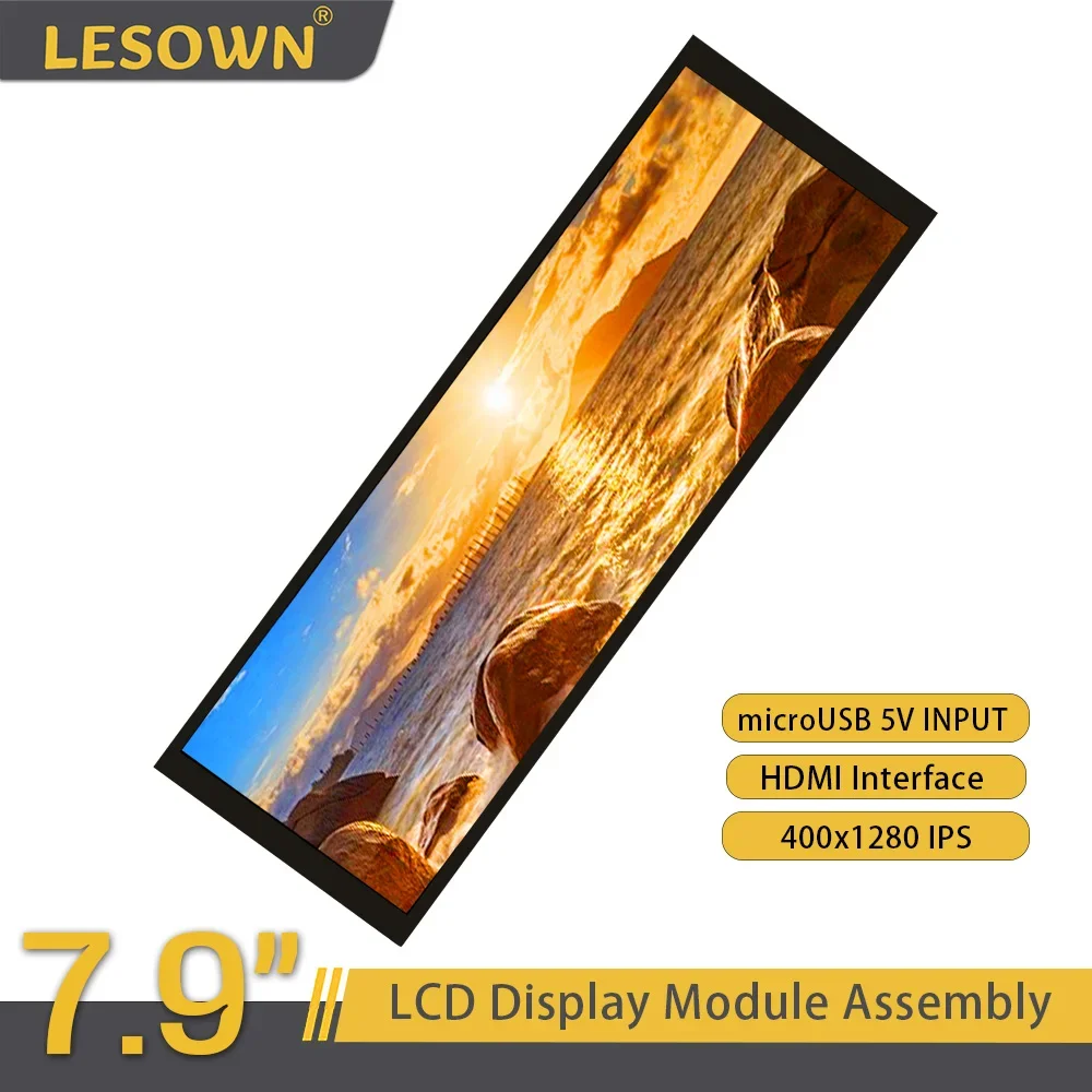 LESOWN 7.9 inch HDMI LCD 500 High Brightness 7.9