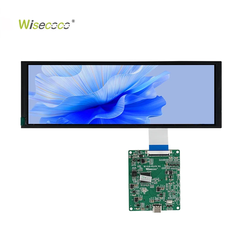 Original 7.84'' 7.84 Inch 400x1280 Resolution MIPI Interface Bar Type IPS TFT LCD Display