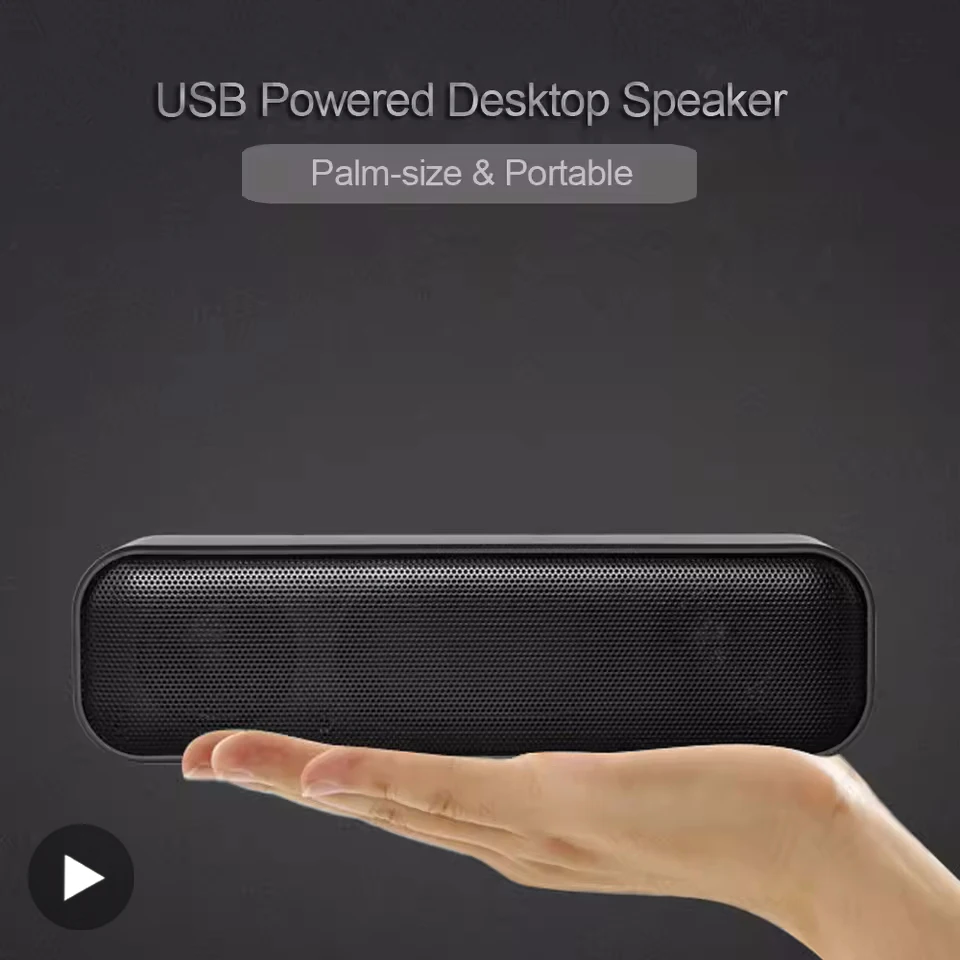 Soundbar Speaker Portable USB Wired Computer TV PC Laptop Desktop Subwoofer Sound Box Music Caixa De Som Bocina Coluna Acoustics