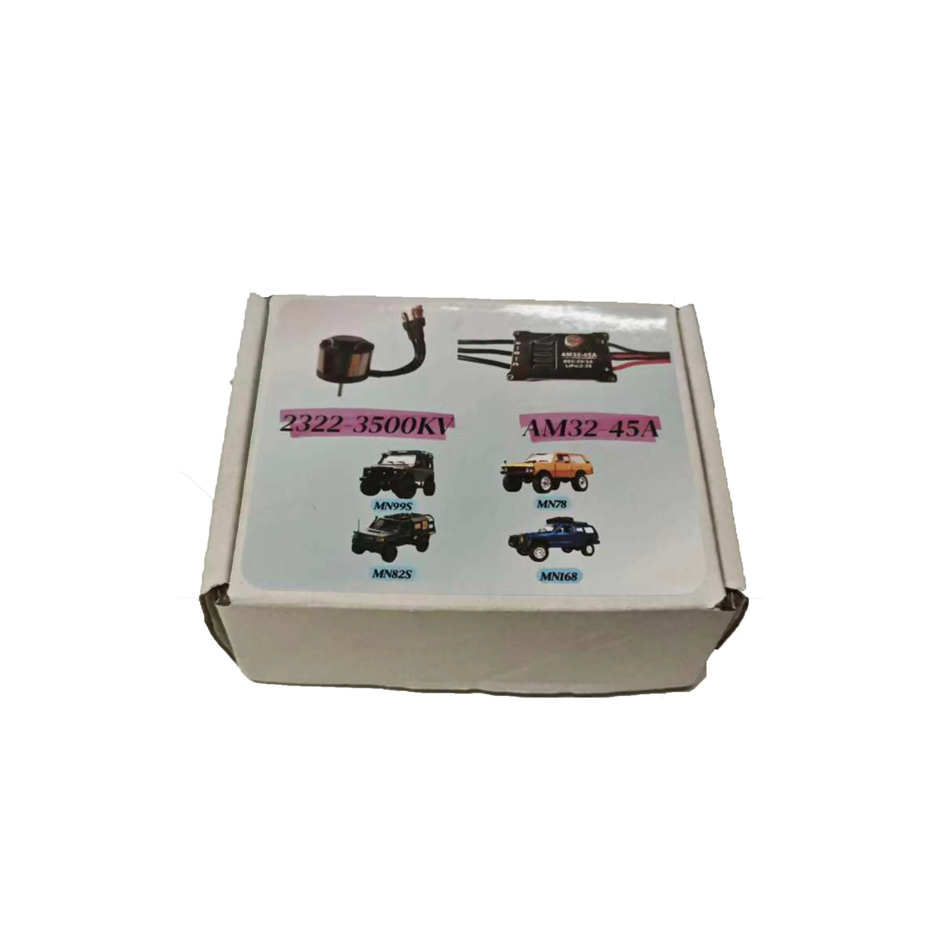 NEEBRC 2322 3500KV Brushless Motor AM32 45A Metal ESC SM3.0 / T Plug for 1/12 RC Car Crawler MN99 MN168 MN78 MN82 Upgrade Kit