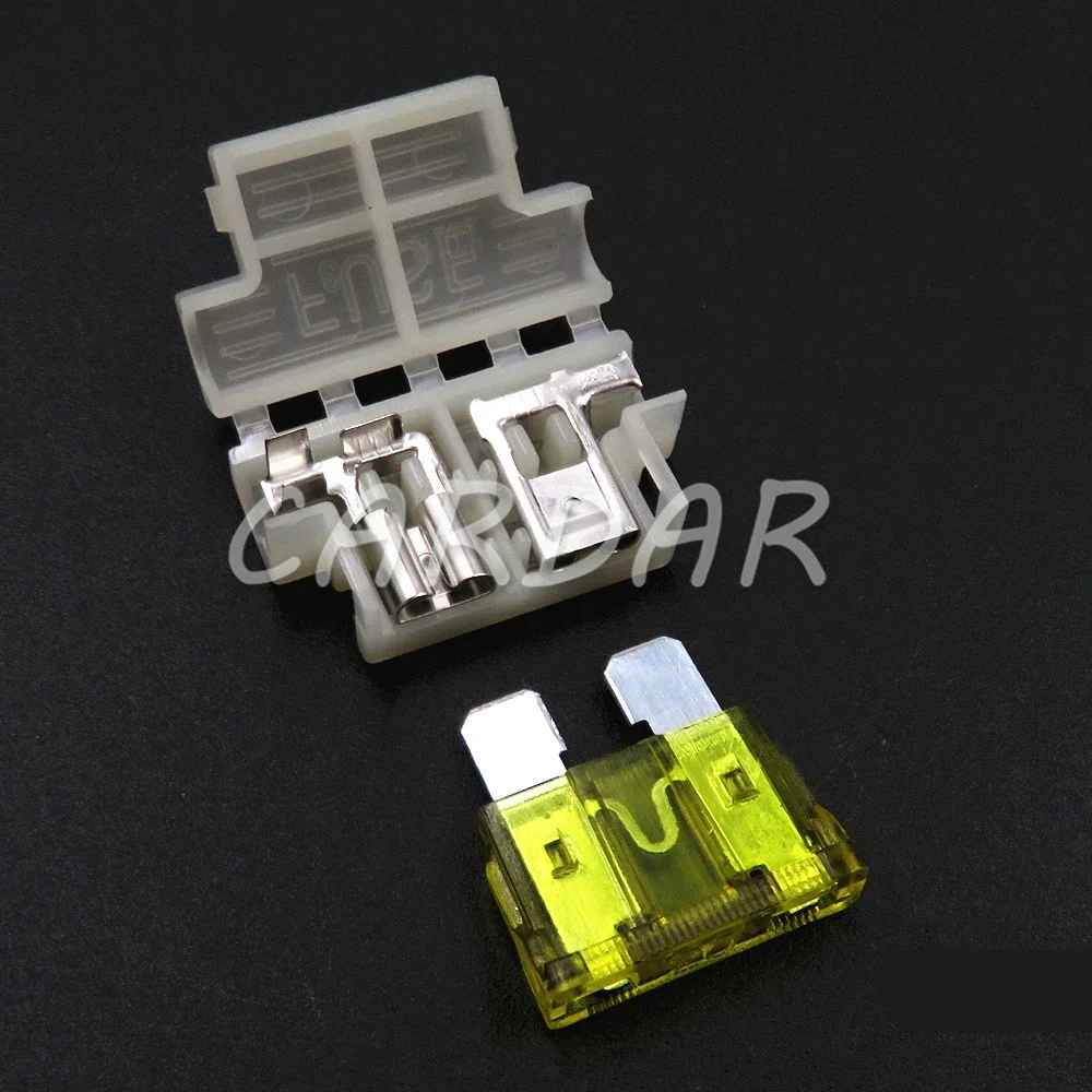 1 Set 1 Way Auto Standard Middle Fuse Holder AC Assembly Car Middle Fuses Box Automobile Blade Type Fuse Block