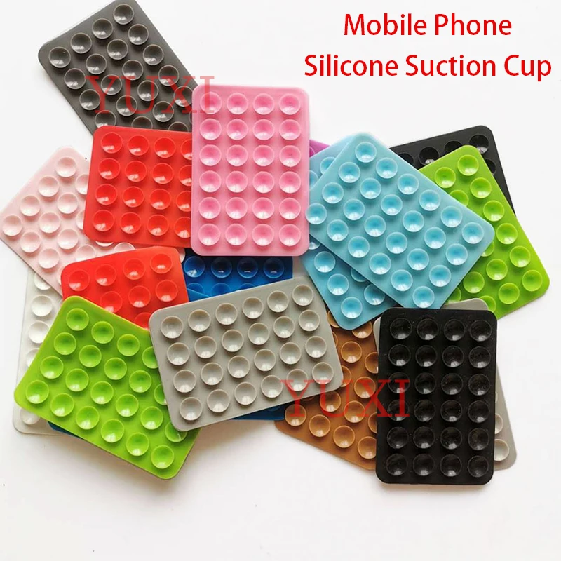 YUXI 1PCS Silicone Suction Phone Case Mount Non Slip Sticky Phone Grip for CellPhone Strong Grip Holder for Selfies and Videos