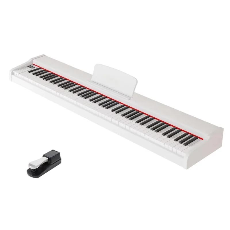 Multifunction Portable 88-Key Digital Piano with Built-In Speakers and Lightweight Design for Home Leisure Play