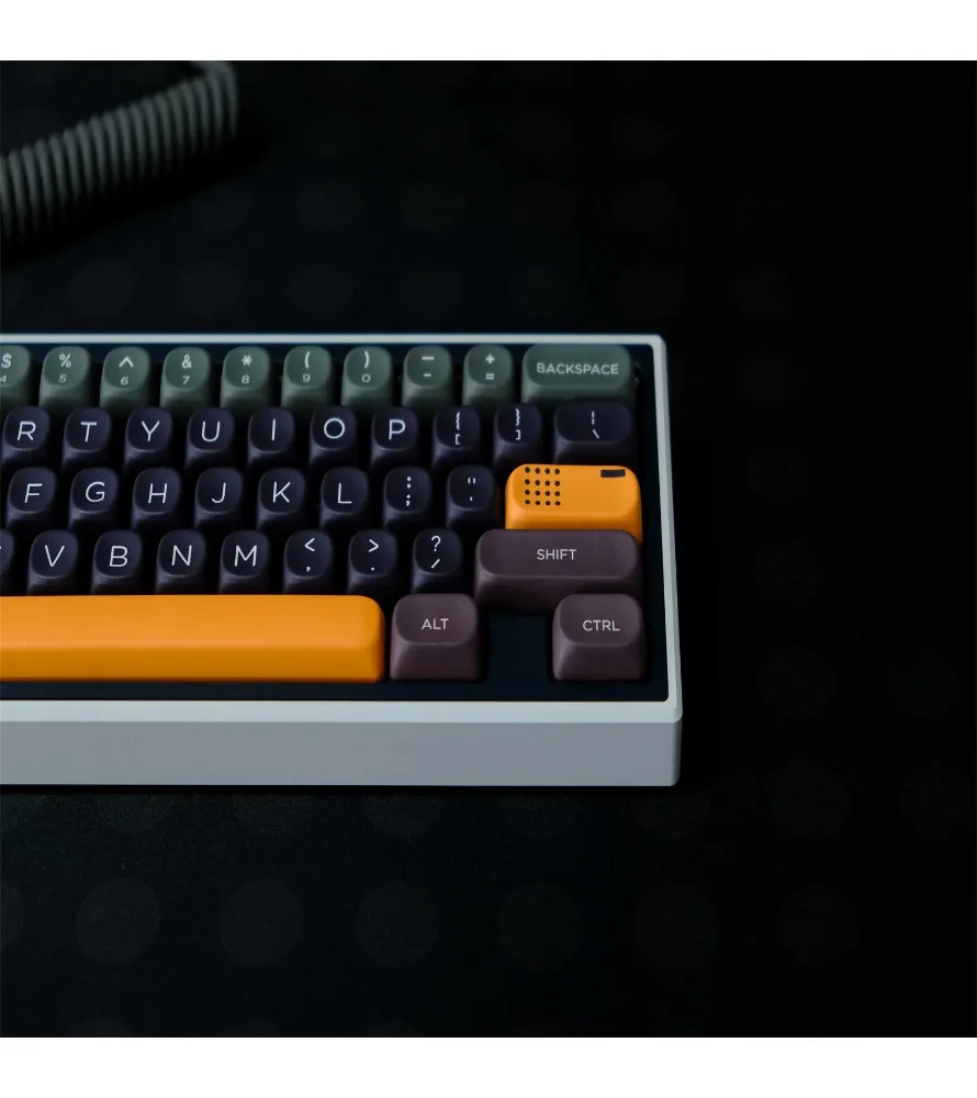 Heat sublimation process is suitable for a variety of mechanical keyboards, keycaps 126 keys PBT material MOA is highly