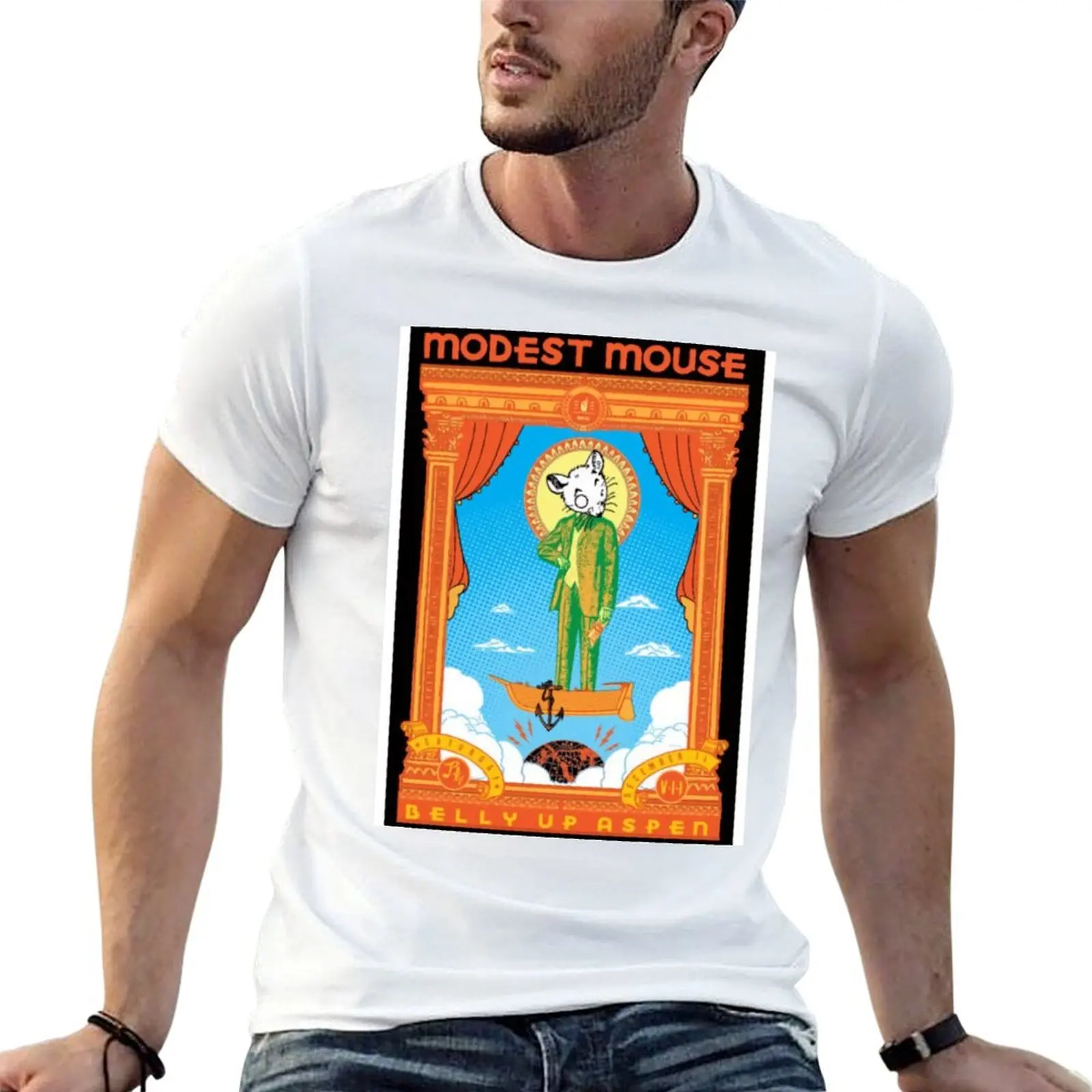 Modest Mouse Bear Edge Field T-Shirt All Match Basic Short Sleeve Top