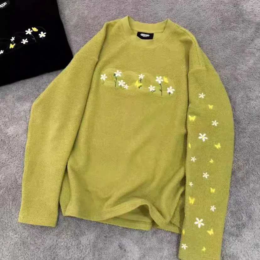 High-Quality Goodbrand Fashion New Arrival Field White Flower Letter Print Casual Fall/Winter Long-Sleeve T-Shirt