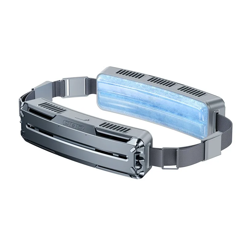 Integrated charging ice compress cooling belt fan, portable small fan