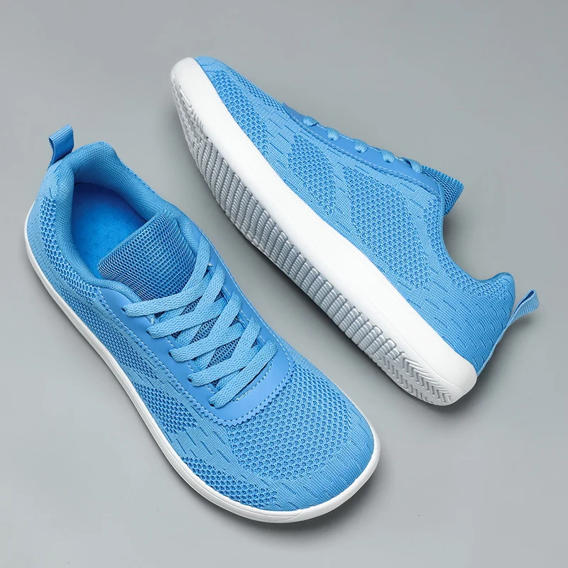 New Unisex Wider Shoes Breathable Mesh Men Barefoot Wide-toed Shoes Brand Flats Soft Zero Drop Sole Wider Toe Sneakes Large Size