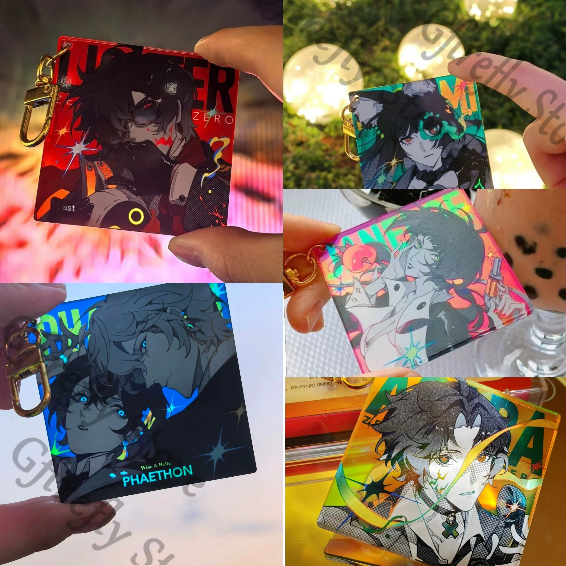 Zenless Zone Zero Phaethon Jane Doe Lighter Yumina Yua Acrylic Pendant Keychain Cosplay Creativity Hanging Drop Ornaments Adorn