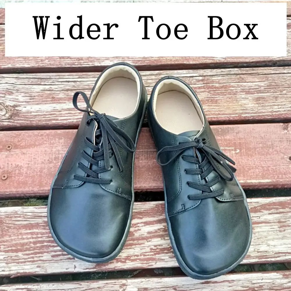 TONGLEPAO Sprinng Autumn Genuine Barefoot Sneaker For Women Flat Soft Thin Out Sole Zero Drop Wider Toe Box