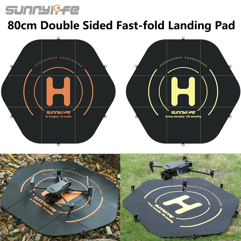 Sunnylife 80cm Waterproof Drone Landing Pad Set for DJI Mavic Series/Mavic Air Series/Mini Series Portable Landing Platfrom Mats