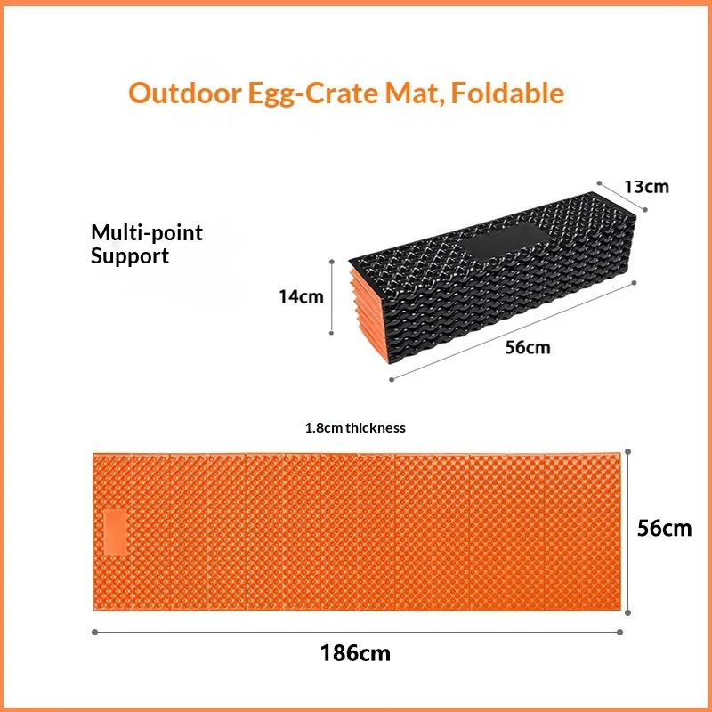 Lightweight Air Mat Sleeping Pad Foldable Moisture-proof Multicolor for Camping Hiking Backpacking Compact with Handle