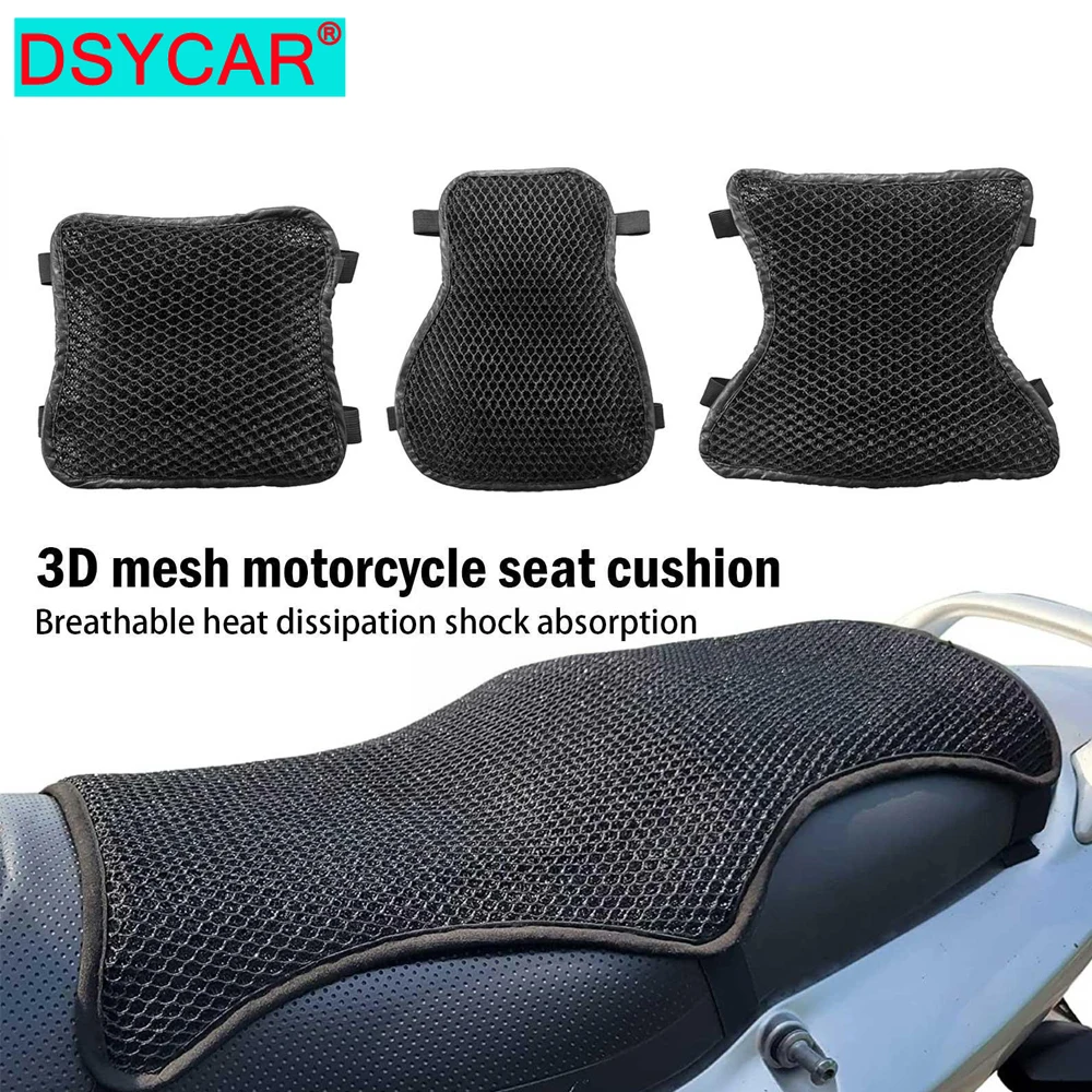 1Pcs Motorcycle Seat Cushion Air Cooling 3D Mesh Motorcycle Seat Pad,Butt Protector Pads,Motorcycle Cool Seat Cover