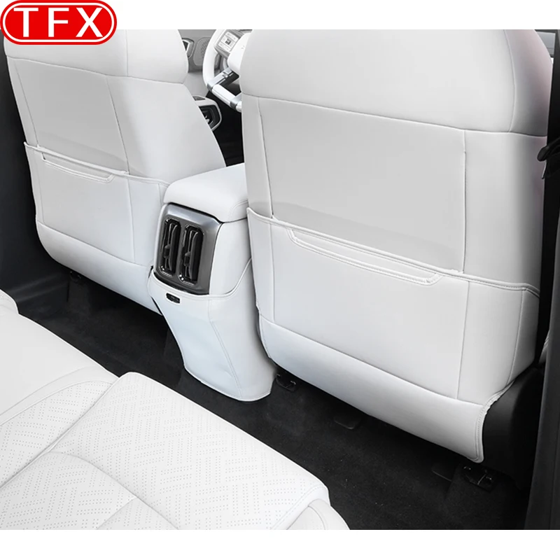 For BYD Leopard Titanium 3 2025 Car Seat Anti Kick Pad Rear Air Vent Leather Protective Pad Scratch Resistant Auto Accessories