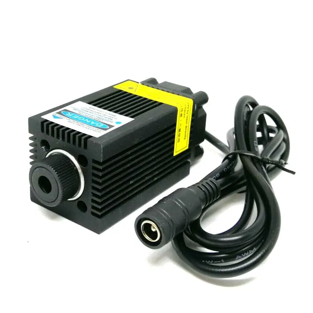 High Power Focusable 405nm 300mW Violet BLue Laser Module With 12V Adapter US/EU/UK & Holder