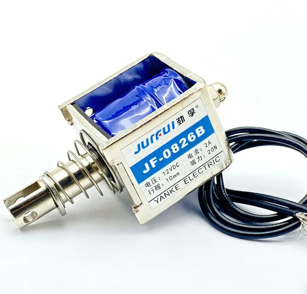 JF-0826B DC Electromagnet Frame Push-Pull through Type Magnetic Circuit Breaker for Electronics 6V 12V 24V