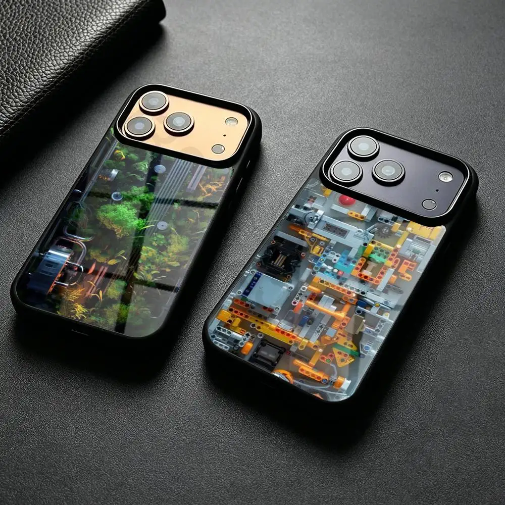 Creative Circuit Board Phone Case Magesafe Magnetic Wireless Charge For IPhone 17 16 11 12 13 14 15 Pro Max Plus Mini