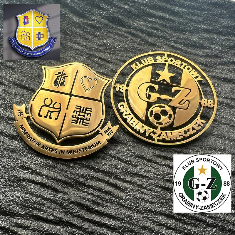 Custom Your Logo Brooch Personalized Patterns Pins Badge Stainless Steel Collar Pins Custom Any Picture Employee Gift Wholesale