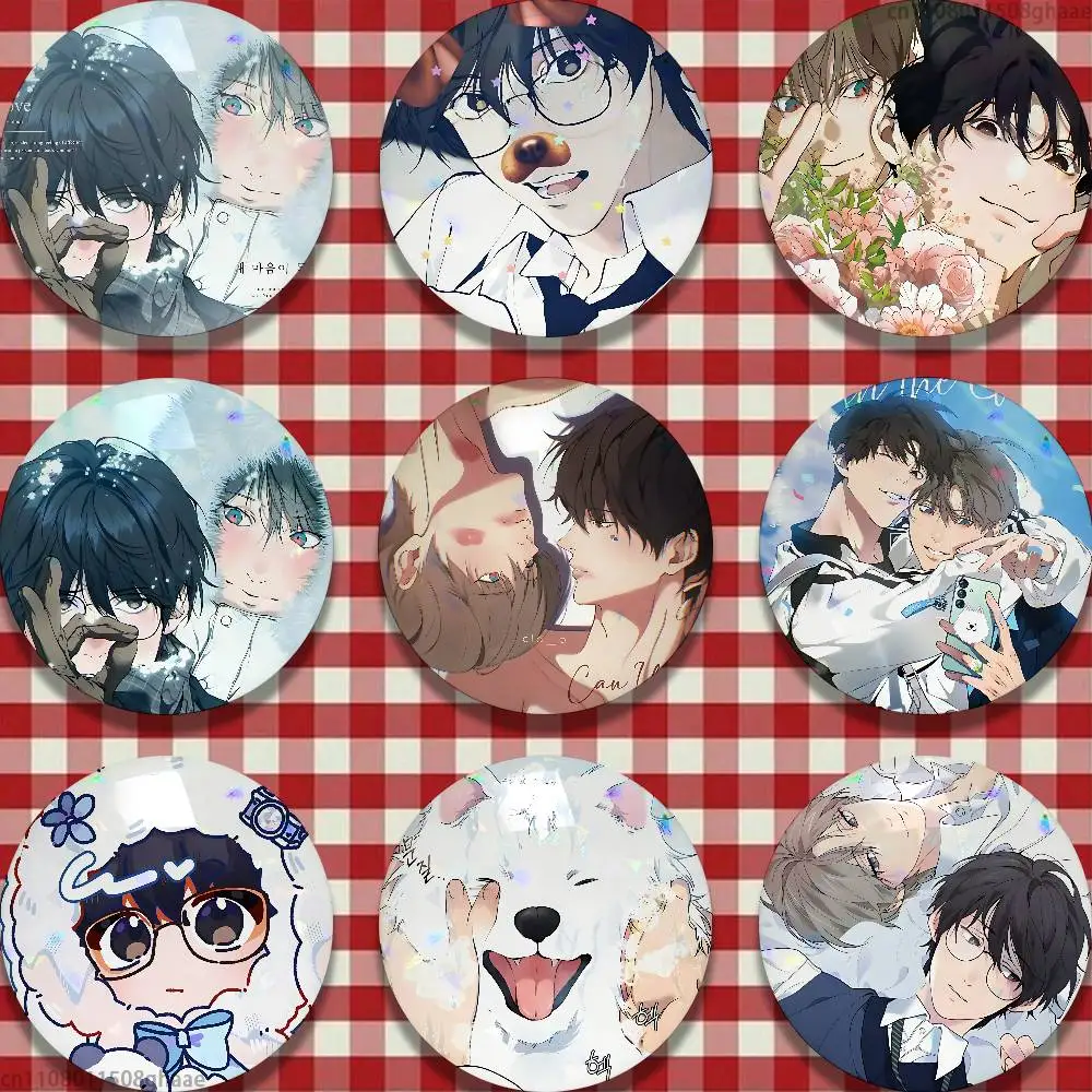 Manga L-Lost In The C-Cloud 25mm 75mm 44mm 58mm 32m Coin Badges Personalized Handmade Round Brooches Pins Accessory