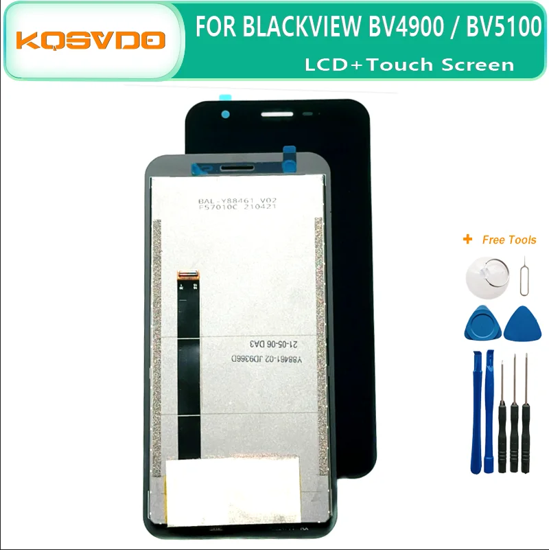 Original For Blackview BV4900 BV5100 Pro BV4900PRO LCD & Touch Screen Digitizer Display Screen Module Accessories Assembly