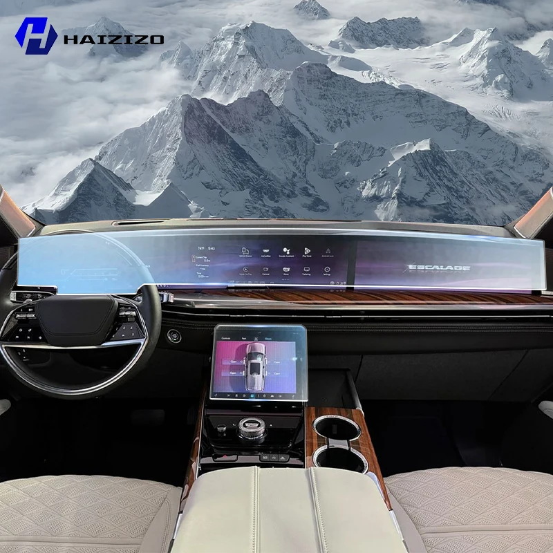 For Cadillac Escalade 2025-2026 LCD Screen Anti fingerprint Matte TPU film Car navigation screen protector film Accessories PPF