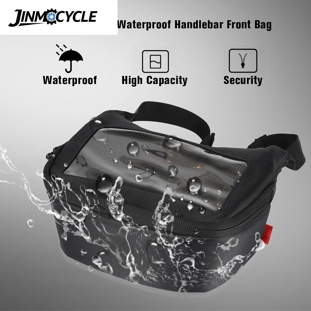 Motorcycle Front Dashboard Bag Visual Touch Screen Navigation Phone Motorbike Hanging Storage Bag Cycling Accessories