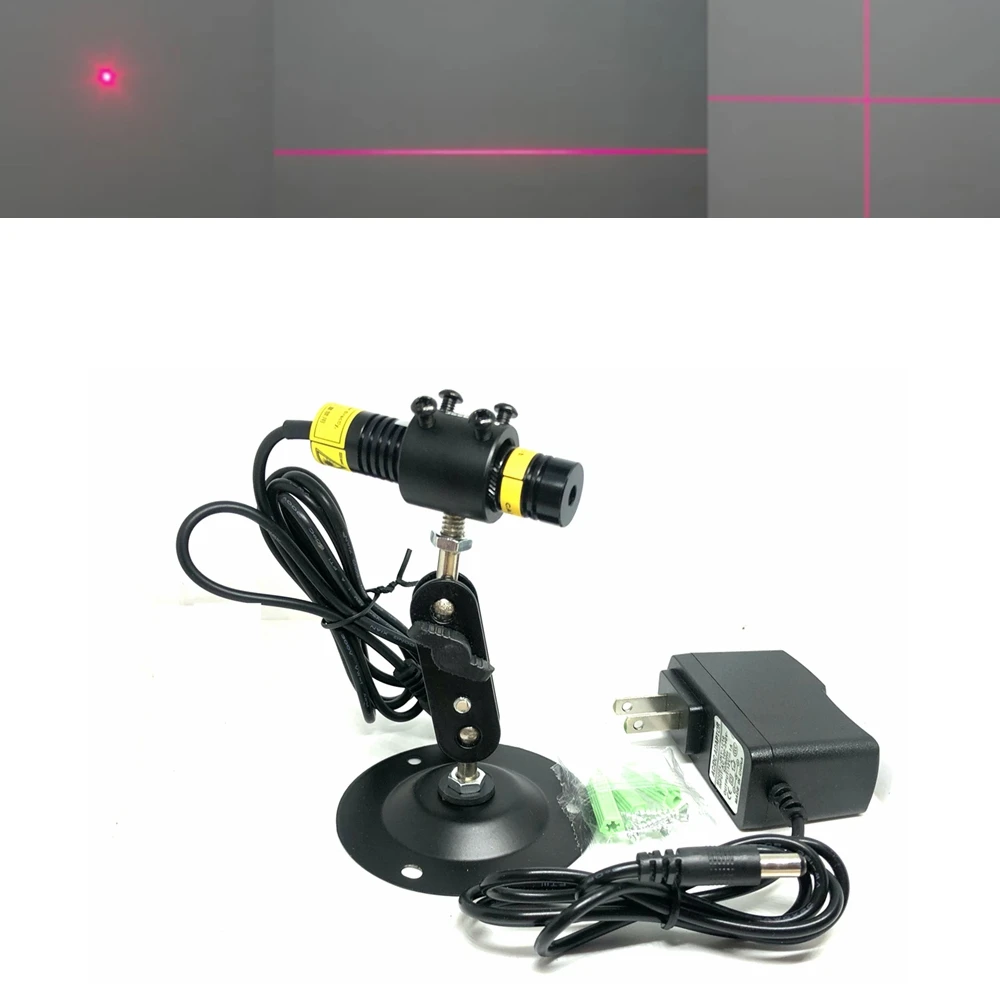 650nm 50mW 100mW 200mW Red Laser Module Dot Line Cross Hair Focusable Alignment Locator Wood Cutting Sawmill 16*68mm