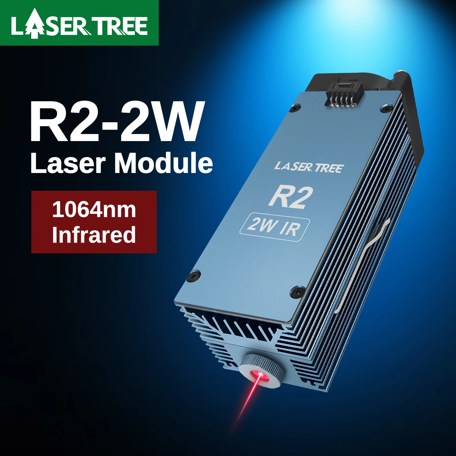 LASER TREE R2 2W 1064nm Infrared Laser Module For Engraving Plastic Metal