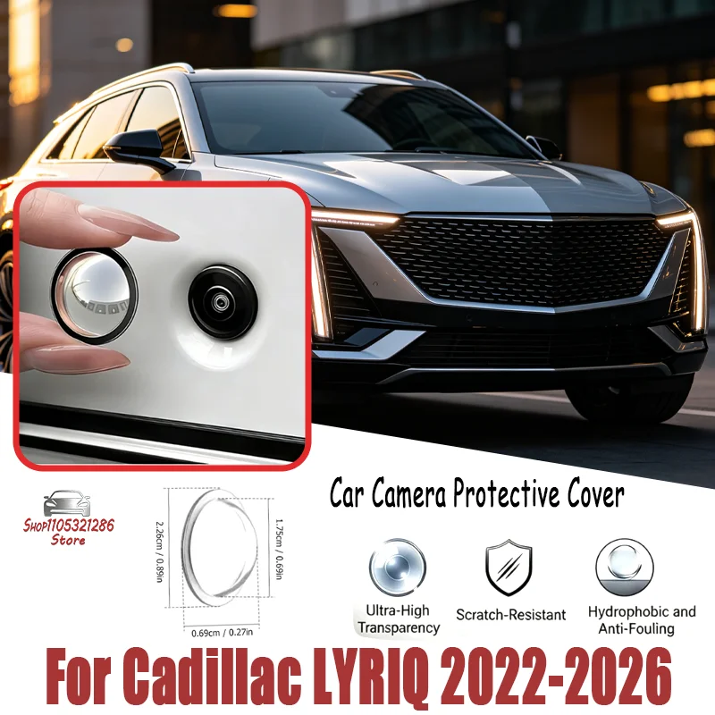 360 Reverse Cam Cover For Cadillac LYRIQ 2022-2026 Anti-Scratch HD PC Lens Protector, Waterproof Easy Install Car Accessories