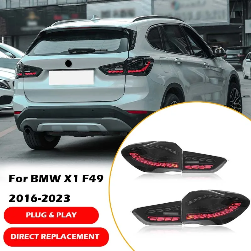 Car Tail Light Assemblies For BMW X1 F48 F49 2016-2023 Upgrade LED DRL Brake Turn Signal Lamp Taillight Auto Accessories