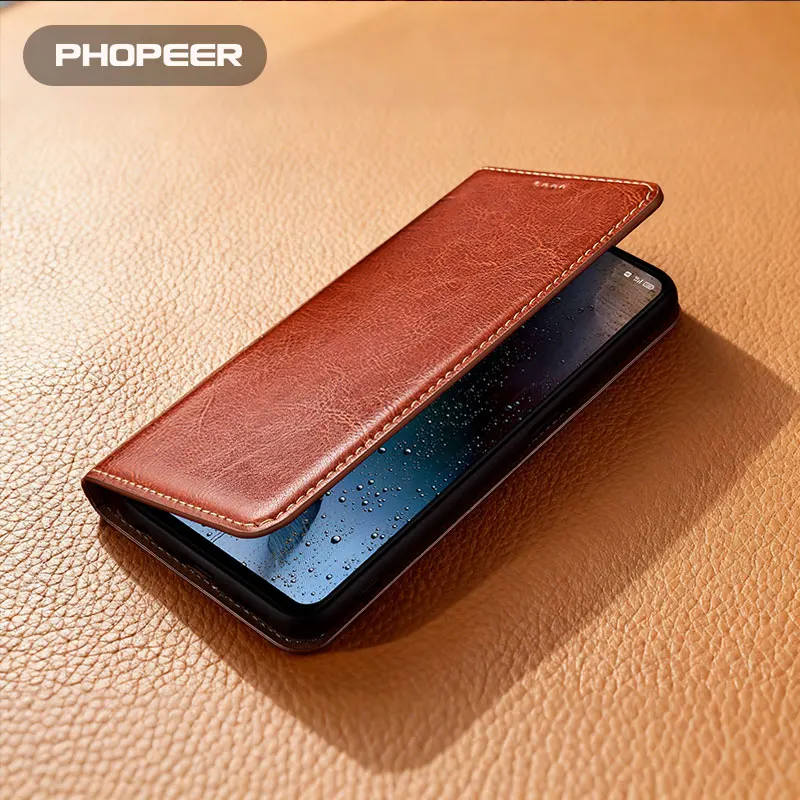 Luxury Genuine Leather Phone Case For Oneplus Ace 6/5/3/2 T V Pro Ultra Racing Horse skin pattern phone case