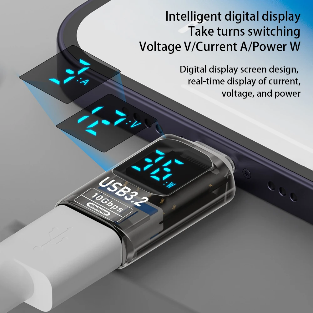 USB C Adapter Plug Play Fast Data Transfer Adapter For Home/Travel