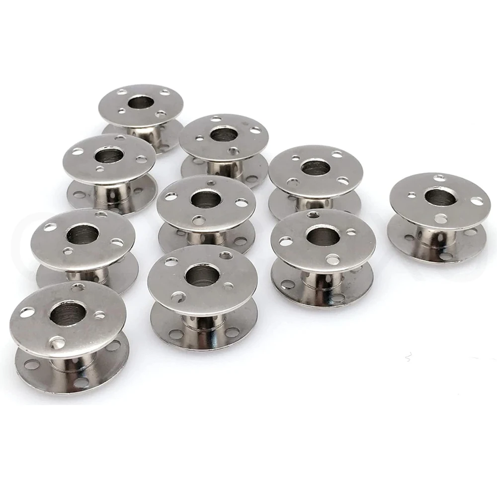 10Pcs/lot High Quality Metal Bobbins Parts #172222 For Singer Class 66, 66-6,99-13,185,192K,192,201 Sewing Machine Accessories